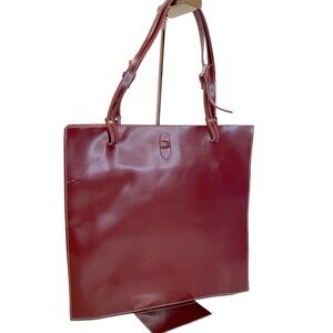 alberta di canio - Wine Leather Shoulder Tote -  Italy (15%)